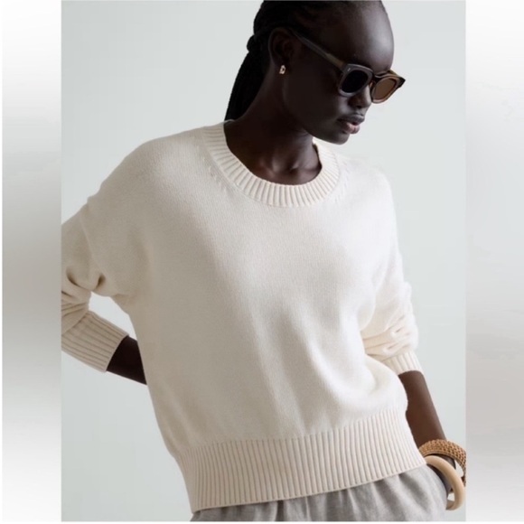 Quince Sweaters - Quince 100% Organic Cotton Boyfriend Crew Sweater